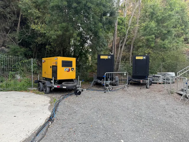 Gerador em ambiente externo